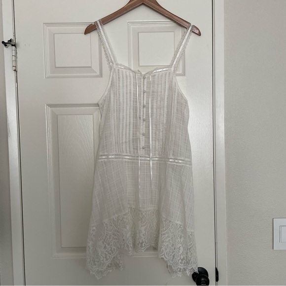 Anthropologie Other - Anthropologie Ivory Lace-Trimmed Chemise